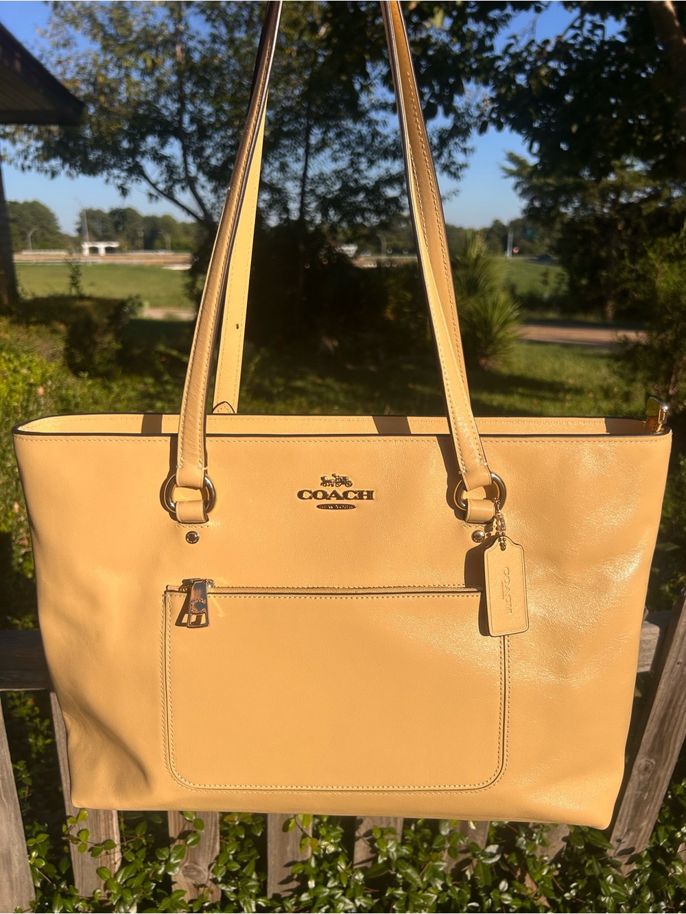 Coach Vanilla Station Tote